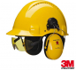Preview: 3M V9A integrierte Schutzbrille gelb, am Peltor Schutzhelm
