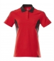 Preview: Damen Polo-Shirt 18393-961-20209 Mascot ACCELERATE verkehrsrot-schwarz