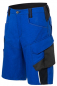 Preview: Kübler 2425 Shorts Bodyforce kornblau-schwarz Seitenansicht Schenkeltasche