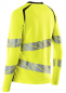 Preview: Warnschutz Damen Langarm-T-Shirt Mascot Accelerate Safe gelb-schwarzblau Rücken