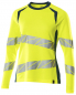 Preview: Warnschutz Damen Langarm-T-Shirt Mascot Accelerate Safe gelb-dunkelpetroleum