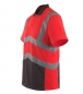 Preview: Warnschutz Polo Anadia Mascot Safe Young rot-dunkelanthrazit links