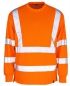 Preview: Mascot Sweatshirt Melita Warnschutz orange