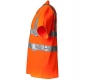Preview: Planam Warnschutz Polo Shirt uni orange links