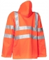 Preview: Planam Warnschutz Regenjacke uni orange hinten