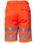 Preview: Planam Warnschutz Shorts uni orange hinten