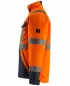 Preview: Warnschutz Winterjacke PENRITH Mascot Safe Light orange-schwarzblau linke Seite