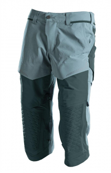 MASCOT® Customized Dreiviertel-Hose mit Knietaschen 22249-605 hell waldgrün/waldgrün