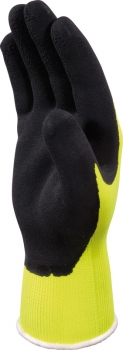Apollon Warnschutzhandschuh mit Latex-Beschichtung gelb innen