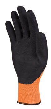 Apollon Warnschutzhandschuh mit Latex-Beschichtung orange innen