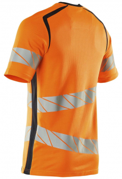 Warnschutz T-Shirt Mascot Accelerate Safe 19082-771 orange-schwarzblau Rücken
