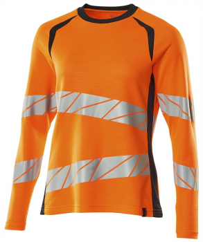 Warnschutz Damen Langarm-T-Shirt Mascot Accelerate Safe orange-schwarzblau
