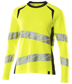 Warnschutz Damen Langarm-T-Shirt Mascot Accelerate Safe gelb-schwarzblau