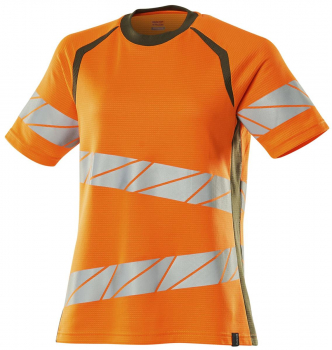 Warnschutz Damen Langarm-T-Shirt 19092-711 Mascot Accelerate Safe orange-moosgrün