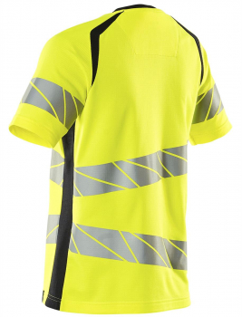 Warnschutz Damen Langarm-T-Shirt 19092-711 Mascot Accelerate Safe gelb-schwarzblau Rücken