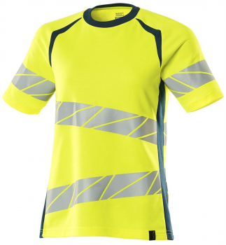 Warnschutz Damen Langarm-T-Shirt 19092-711 Mascot Accelerate Safe gelb-dunkelpetroleum
