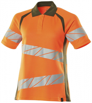 Warnschutz Damen Polo 19093-771 Mascot Accelerate Safe orange-moosgrün