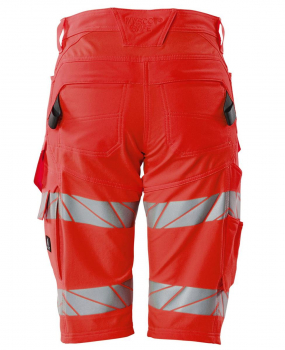 Mascot Damen Warnschutz Shorts 19248-510 fluoreszierend-rot Rückseite