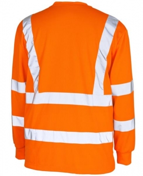 Mascot Sweatshirt Melita Warnschutz orange hinten