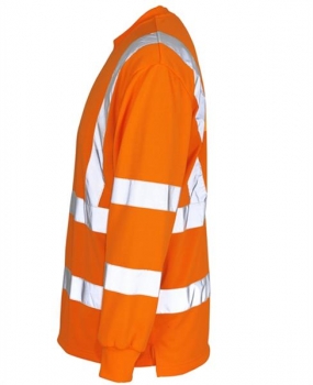 Mascot Sweatshirt Melita Warnschutz orange links