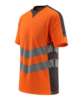 Warnschutz T-Shirt Sandwell Mascot Safe Supreme orange-dunkelanthrazit Seitenansicht links