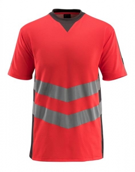 Warnschutz T-Shirt Sandwell Mascot Safe Supreme rot-dunkelanthrazit