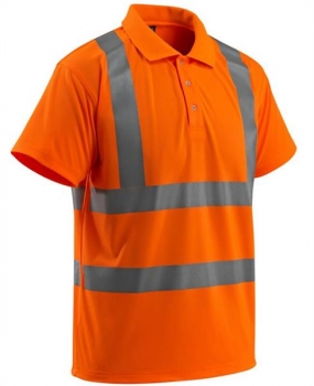 Warnschutz Polo-Shirt BOWEN Mascot Safe light hi-vis orange Vorderansicht