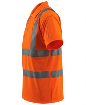 Warnschutz Polo-Shirt BOWEN Mascot Safe light hi-vis orange linke Seite
