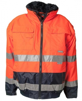 Planam Warnschutz Comfort Jacke orange/marine