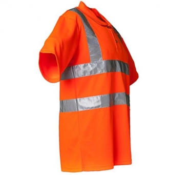 Planam Warnschutz Polo Shirt uni orange