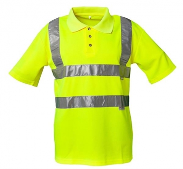 Planam Warnschutz Polo Shirt uni gelb