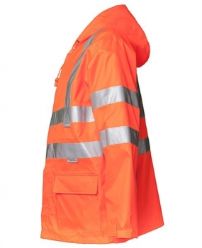Planam Warnschutz Regenjacke uni orange links