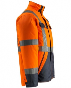 Warnschutz Winterjacke PENRITH Mascot Safe Light orange-schwarzblau rechte Seite
