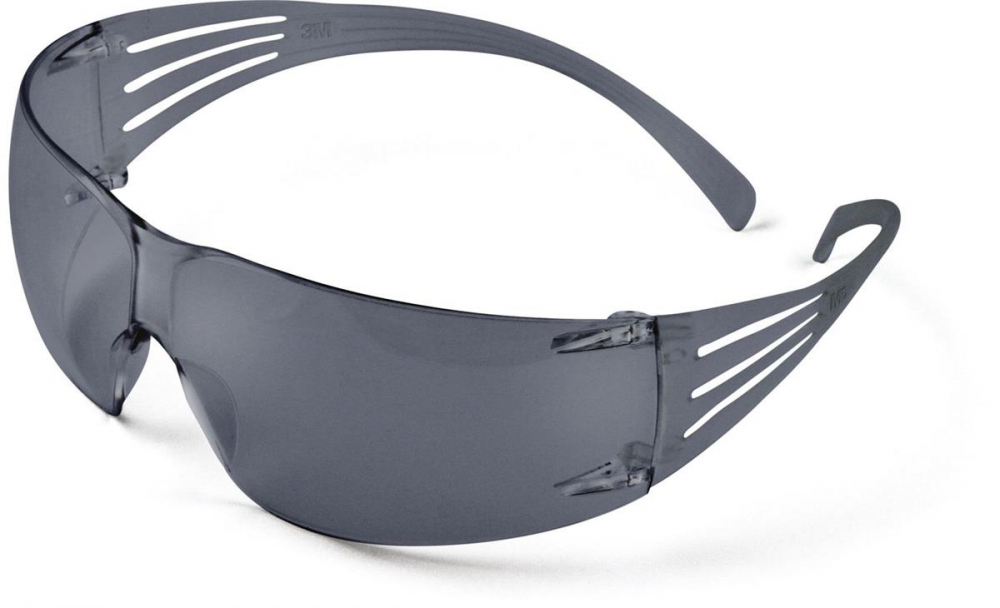 3M Schutzbrille SecureFit SF202AF mit grau getönten Scheiben
