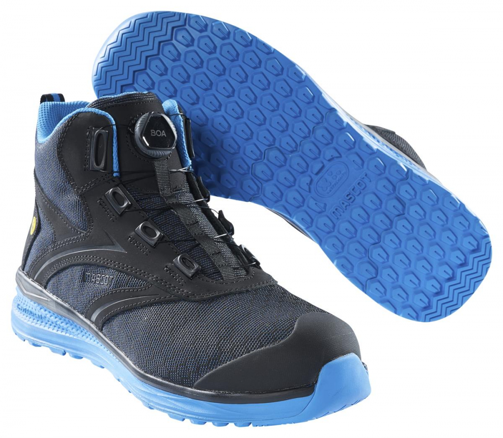 MASCOT® FOOTWEAR CARBON F0253-909 Sicherheitsstiefel schwarz/kornblau