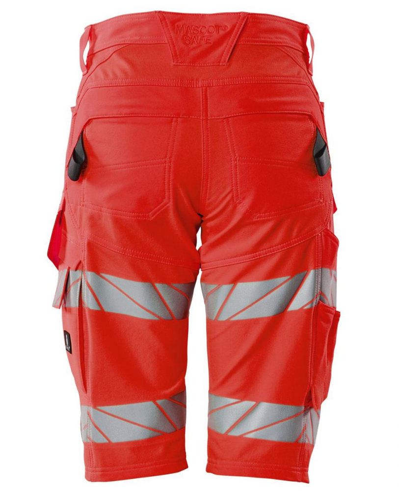 Mascot Damen Warnschutz Shorts 19248-510 fluoreszierend-rot Rückseite